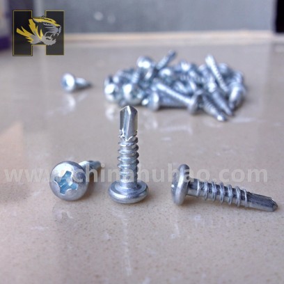 Pan Cabeça Auto-perfuração parafuso, Fixadores de perfuração parafuso, TEK Drilling Parafuso, Parafusos Decoração, Parafusos de telhado